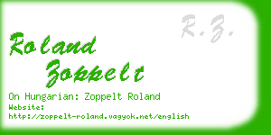roland zoppelt business card